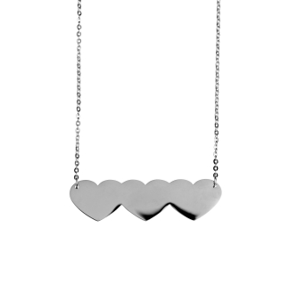 Silver Hearts Necklace